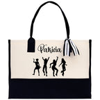 Personalized Girls Night Out Canvas Tote Bag Customize Girls Trip Party Tote Bag Girls Trip Beach Bag Party Girls Night Out Tote Bag
