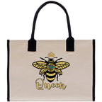 Bee Queen Cotton Canvas Tote Bag Nurse Appreciation Gift Bag Gift for Her Birthday Gift Bee Kind Mental Health Matters Save The Bees