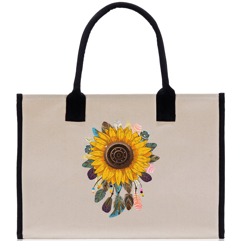 Sunflower Cotton Canvas Tote Bag Nurse Appreciation Gift Bag Gift for Her Birthday Gift Bee Kind Mental Health Matters Save The Bees