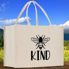 Kind Cotton Canvas Tote Bag Nurse Appreciation Gift Bag Gift for Her Birthday Gift Bee Kind Mental Health Matters Save The Bees