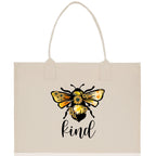 Kind Cotton Canvas Tote Bag Nurse Appreciation Gift Bag Gift for Her Birthday Gift Bee Kind Mental Health Matters Save The Bees