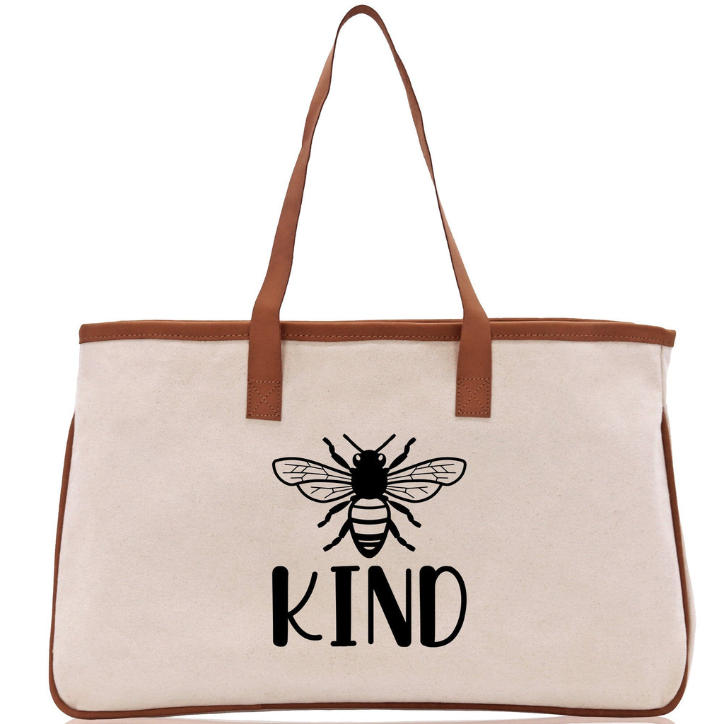 Kind Cotton Canvas Tote Bag Nurse Appreciation Gift Bag Gift for Her Birthday Gift Bee Kind Mental Health Matters Save The Bees