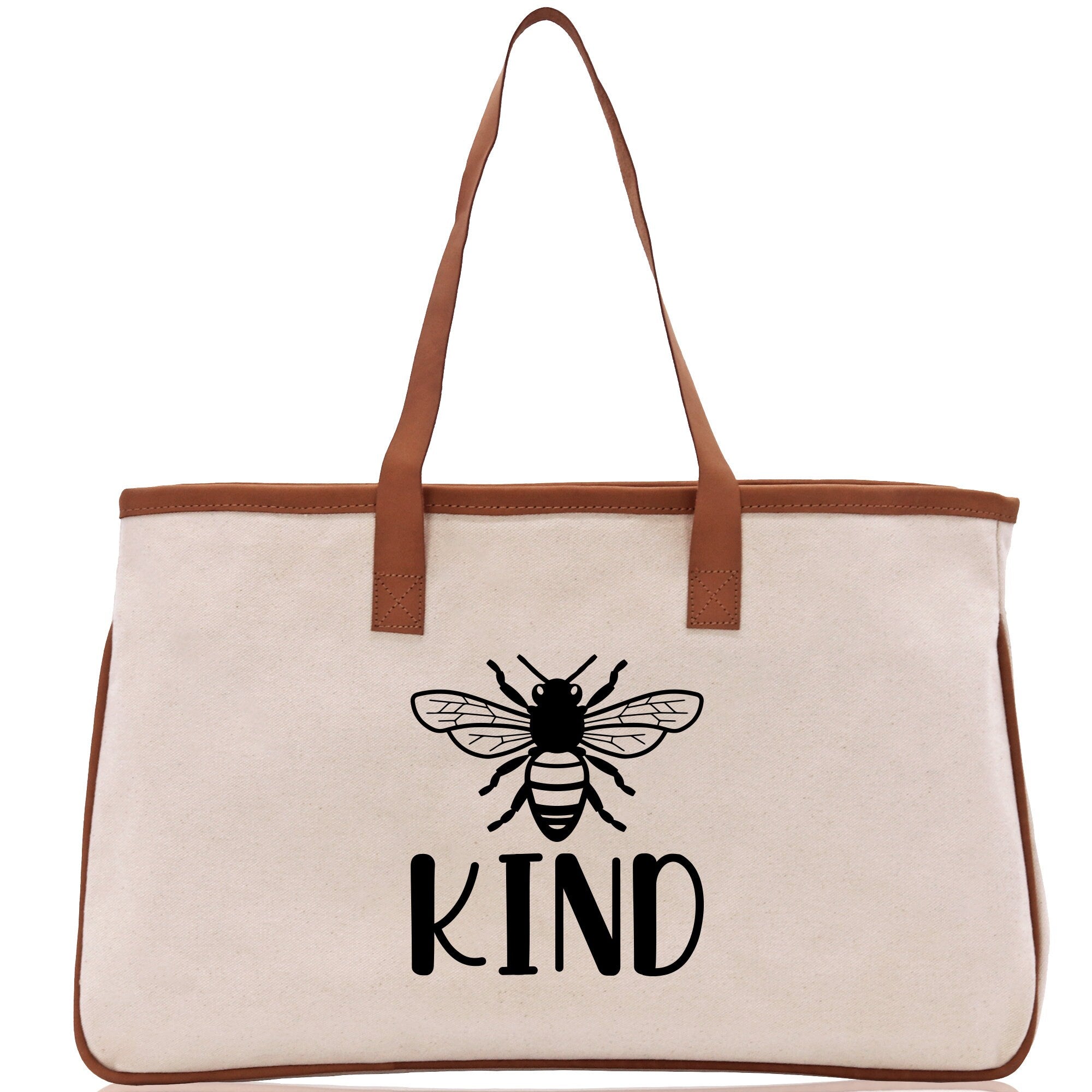 Kind Cotton Canvas Tote Bag Nurse Appreciation Gift Bag Gift for Her Birthday Gift Bee Kind Mental Health Matters Save The Bees