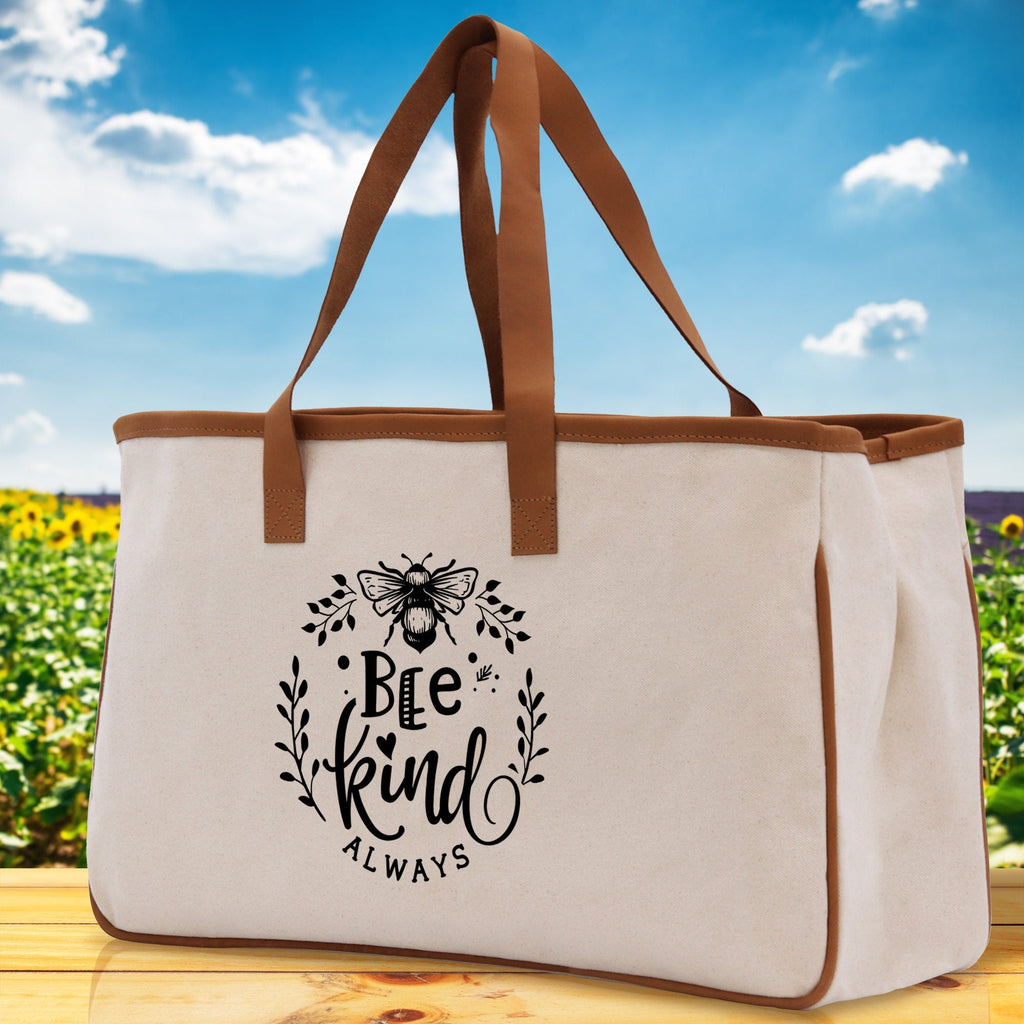 Bee Kind Always Cotton Canvas Tote Bag Nurse Appreciation Gift Bag Gift for Her Birthday Gift Bee Kind Mental Health Matters Save The Bees