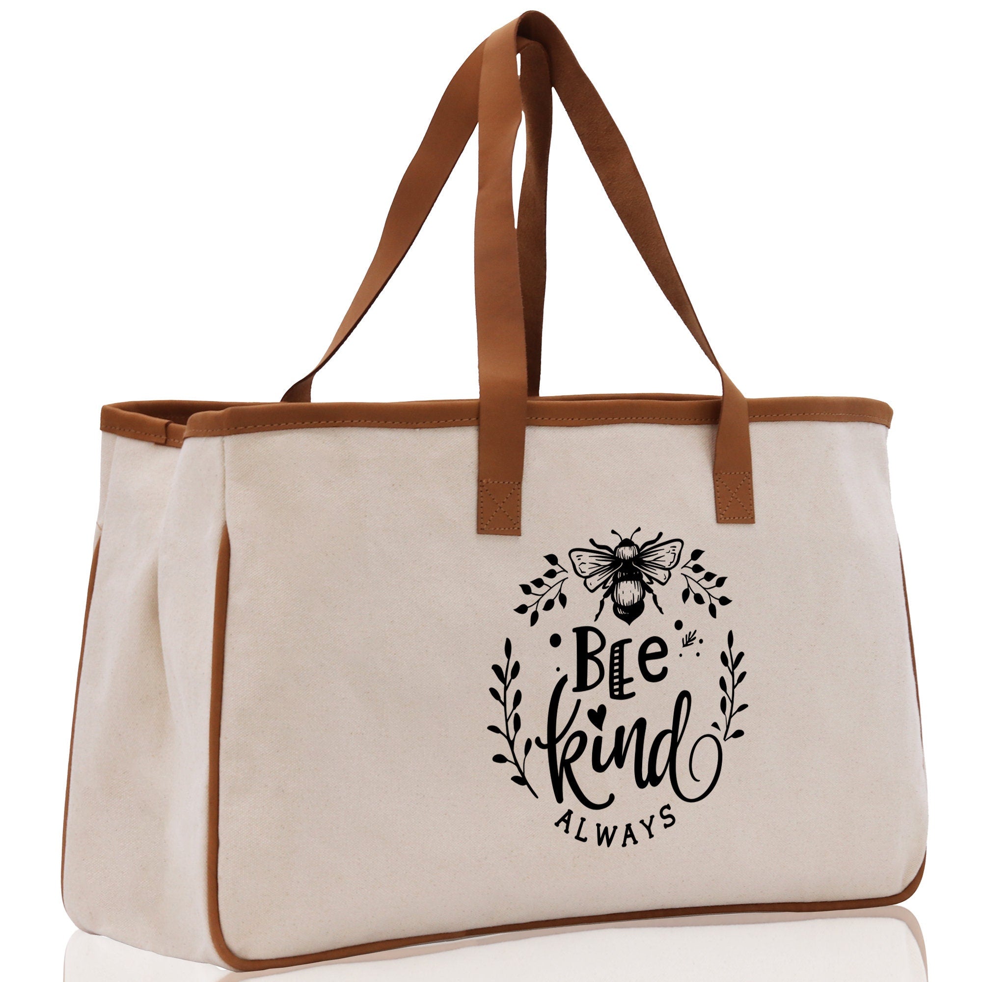 Bee Kind Always Cotton Canvas Tote Bag Nurse Appreciation Gift Bag Gift for Her Birthday Gift Bee Kind Mental Health Matters Save The Bees