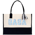Gaga Gram Mimi Nana Grandma Canvas Tote Bag Grandma's Getaway Bag Grandma Gift Bag Mothers Day Gift Bag Grandma Beach Bag Gift for Grandma