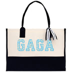 Gaga Gram Mimi Nana Grandma Canvas Tote Bag Grandma's Getaway Bag Grandma Gift Bag Mothers Day Gift Bag Grandma Beach Bag Gift for Grandma