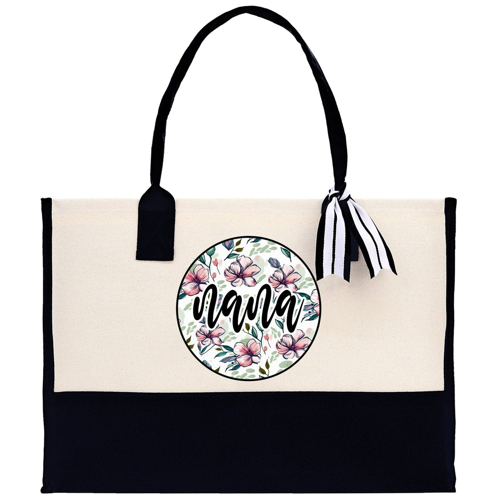 Gaga Gram Mimi Nana Grandma Canvas Tote Bag Grandma's Getaway Bag Grandma Gift Bag Mothers Day Gift Bag Grandma Beach Bag Gift for Grandma