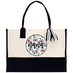 Gaga Gram Mimi Nana Grandma Canvas Tote Bag Grandma's Getaway Bag Grandma Gift Bag Mothers Day Gift Bag Grandma Beach Bag Gift for Grandma