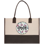 Gaga Gram Mimi Nana Grandma Canvas Tote Bag Grandma's Getaway Bag Grandma Gift Bag Mothers Day Gift Bag Grandma Beach Bag Gift for Grandma