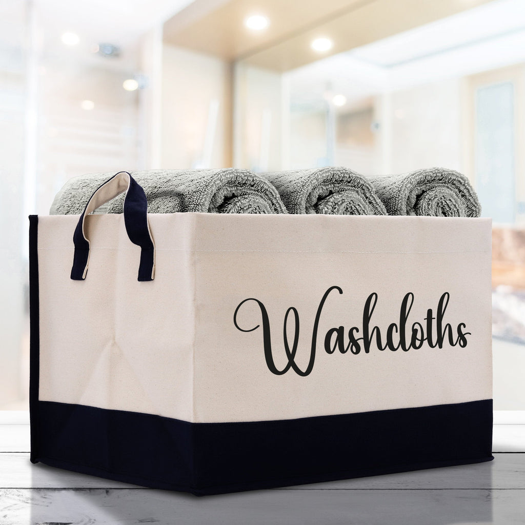 Personalized Canvas Storage Tote Bag Nursery Storage Towel Storage Kids Toy Storage Cloth Storage Storage Bin Storage Tubs Mudroom Storage
