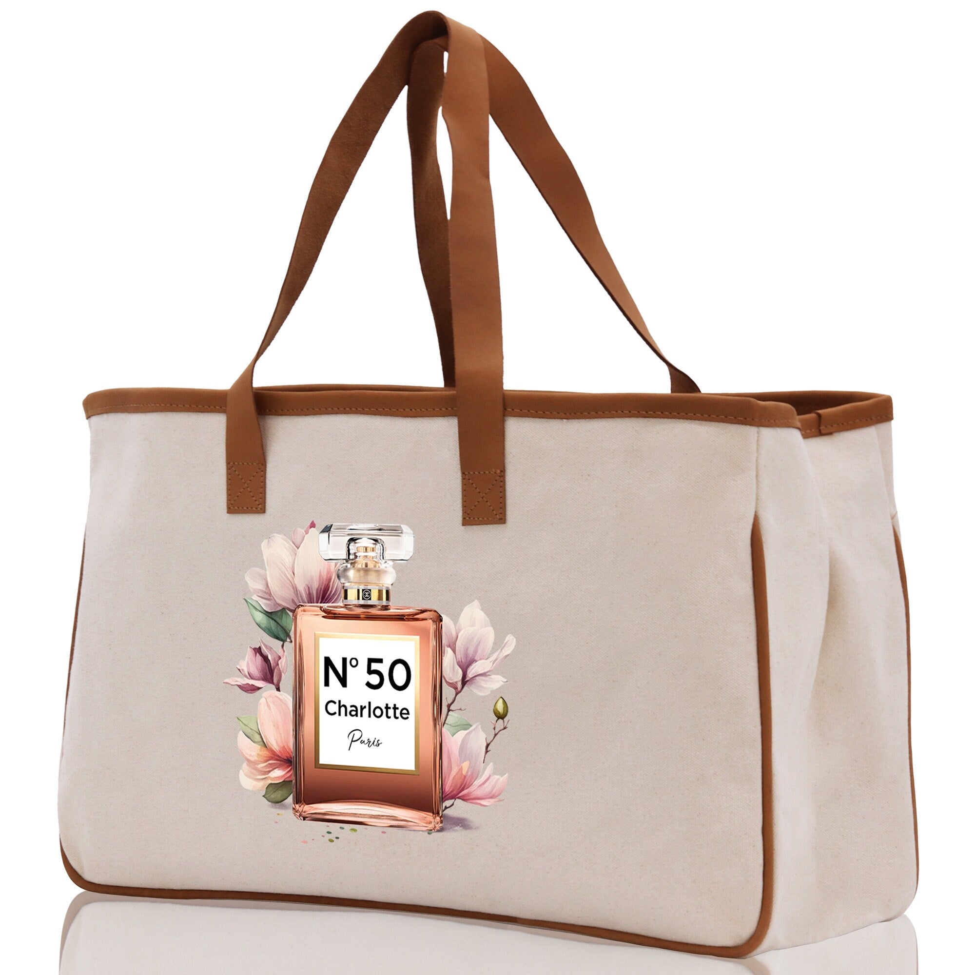Birthday Celebration Personalized Gift Canvas Tote Bag with Name and State 40th 50th Birthday Gift Tote Bag for Her Custom Birthday Gift
