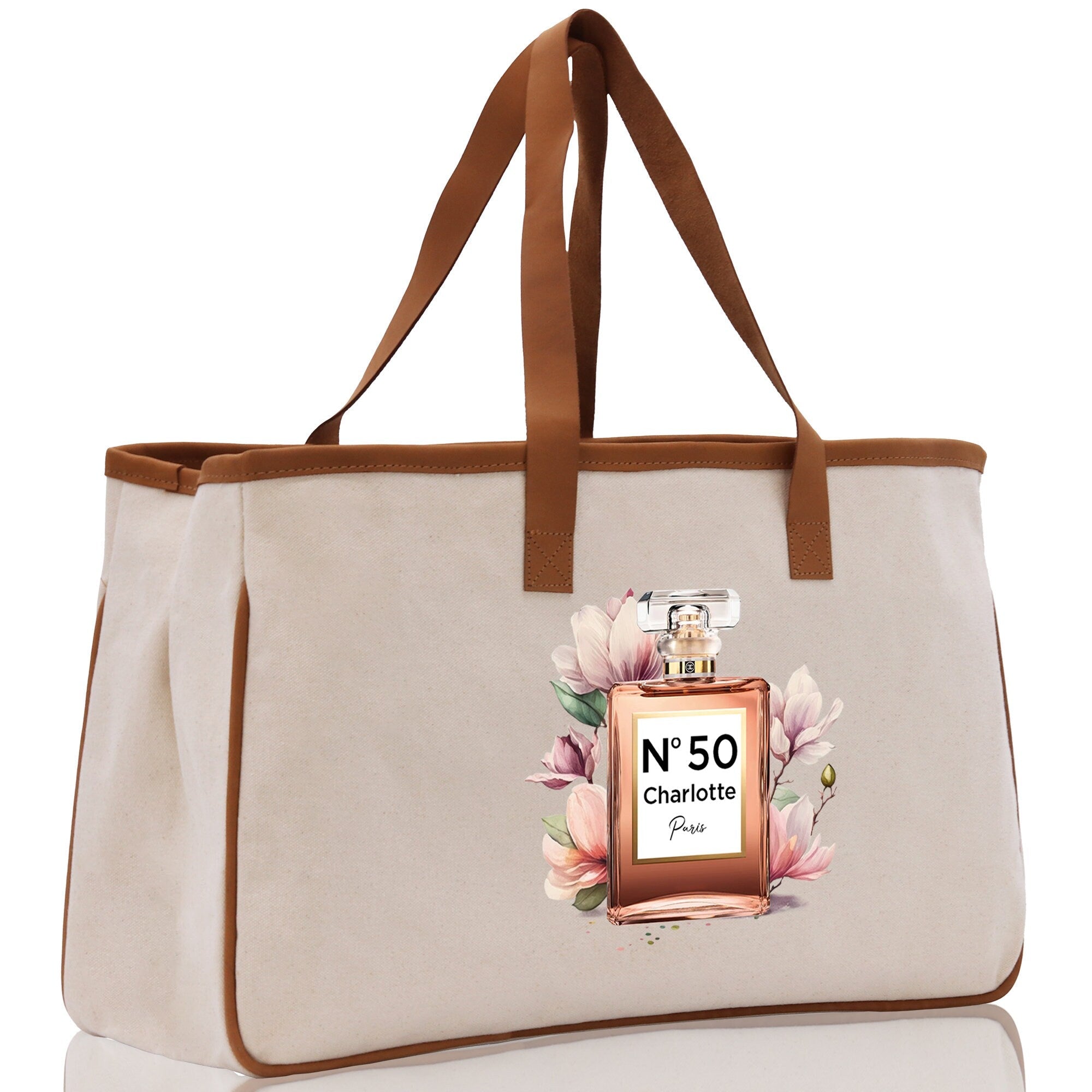 Birthday Celebration Personalized Gift Canvas Tote Bag with Name and State 40th 50th Birthday Gift Tote Bag for Her Custom Birthday Gift