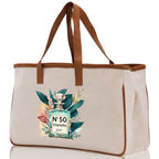 Birthday Celebration Personalized Gift Canvas Tote Bag with Name and State 40th 50th Birthday Gift Tote Bag for Her Custom Birthday Gift