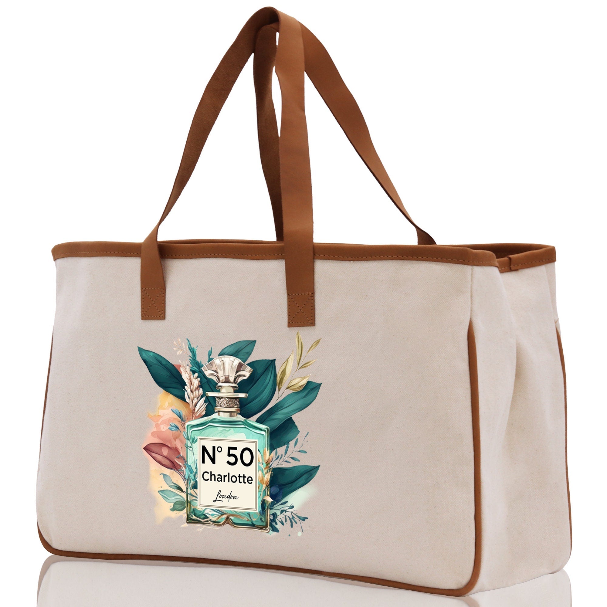 Birthday Celebration Personalized Gift Canvas Tote Bag with Name and State 40th 50th Birthday Gift Tote Bag for Her Custom Birthday Gift