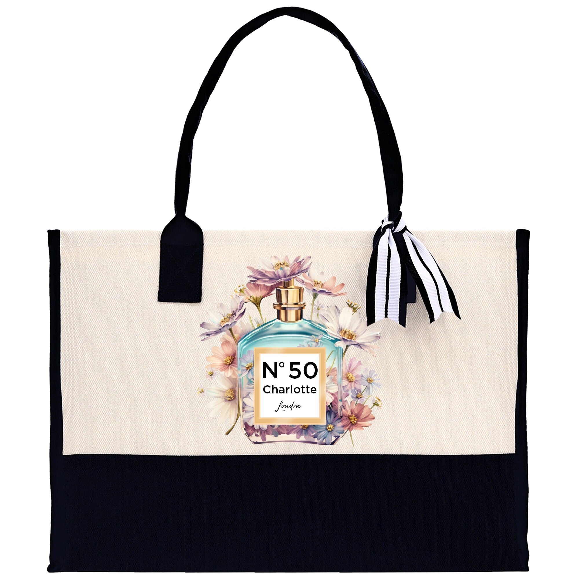 Birthday Celebration Personalized Gift Canvas Tote Bag with Name and State 40th 50th Birthday Gift Tote Bag for Her Custom Birthday Gift