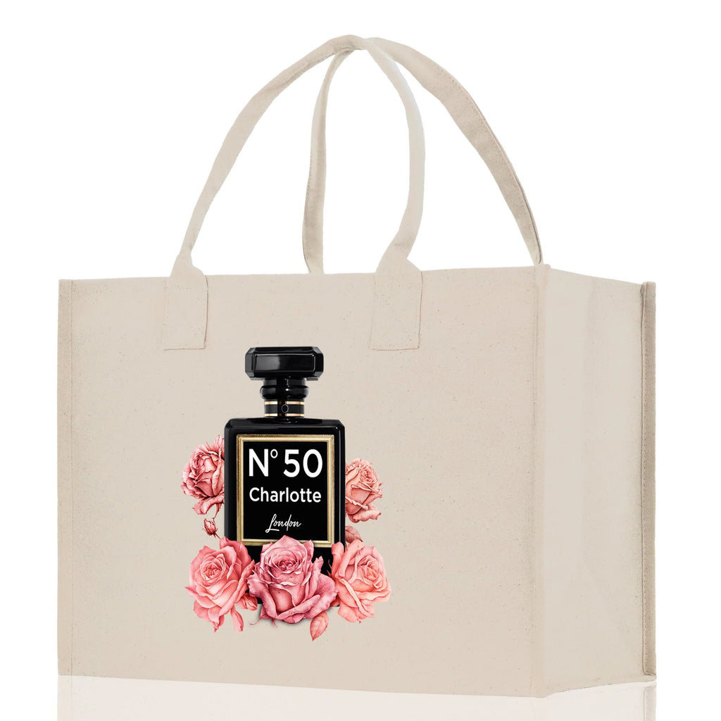 Birthday Celebration Personalized Gift Canvas Tote Bag with Name and State 40th 50th Birthday Gift Tote Bag for Her Custom Birthday Gift