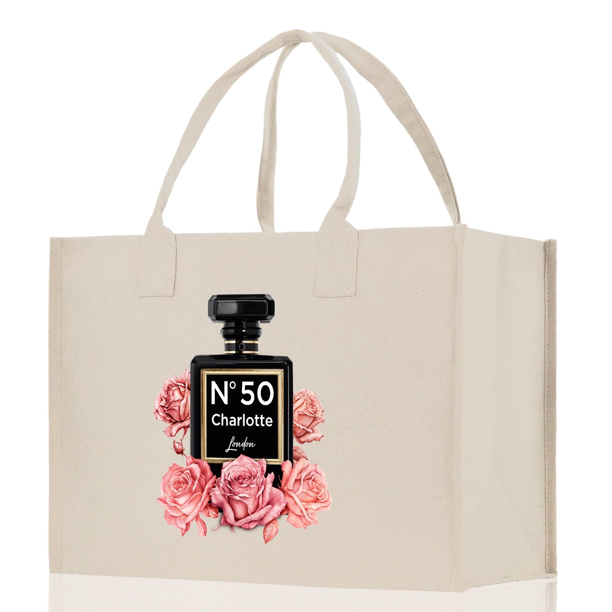 Birthday Celebration Personalized Gift Canvas Tote Bag with Name and State 40th 50th Birthday Gift Tote Bag for Her Custom Birthday Gift
