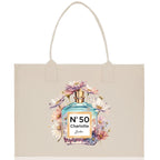 Birthday Celebration Personalized Gift Canvas Tote Bag with Name and State 40th 50th Birthday Gift Tote Bag for Her Custom Birthday Gift