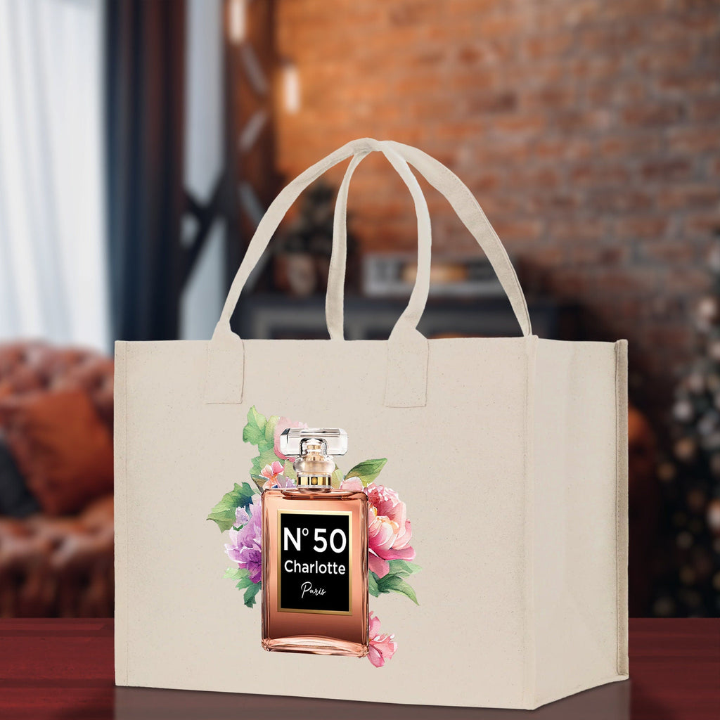 Birthday Celebration Personalized Gift Canvas Tote Bag with Name and State 40th 50th Birthday Gift Tote Bag for Her Custom Birthday Gift