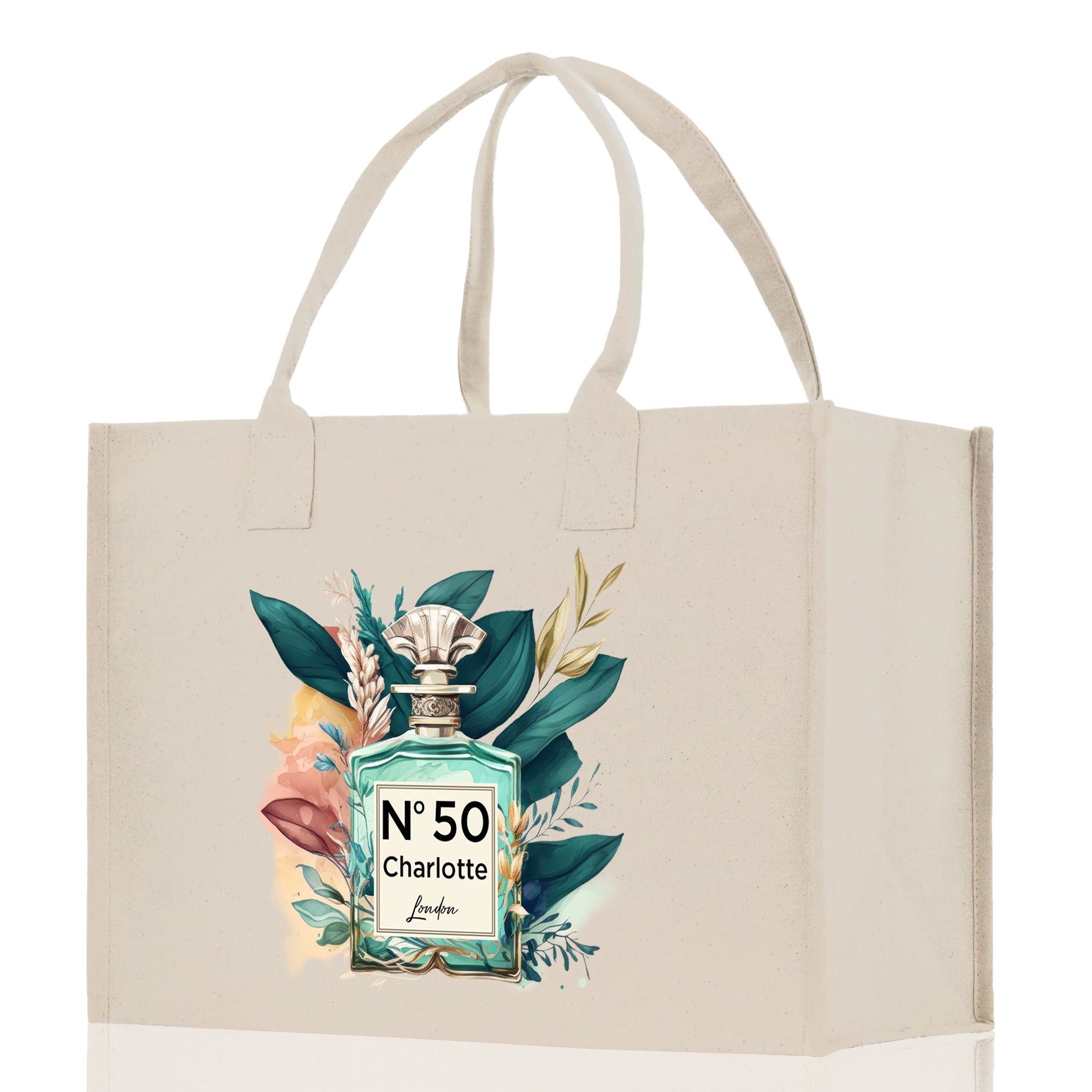 Birthday Celebration Personalized Gift Canvas Tote Bag with Name and State 40th 50th Birthday Gift Tote Bag for Her Custom Birthday Gift