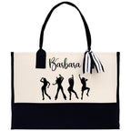 Personalized Girls Night Out Canvas Tote Bag Customize Girls Trip Party Tote Bag Girls Trip Beach Bag Party Girls Night Out Tote Bag