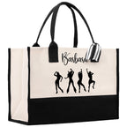 Personalized Girls Night Out Canvas Tote Bag Customize Girls Trip Party Tote Bag Girls Trip Beach Bag Party Girls Night Out Tote Bag