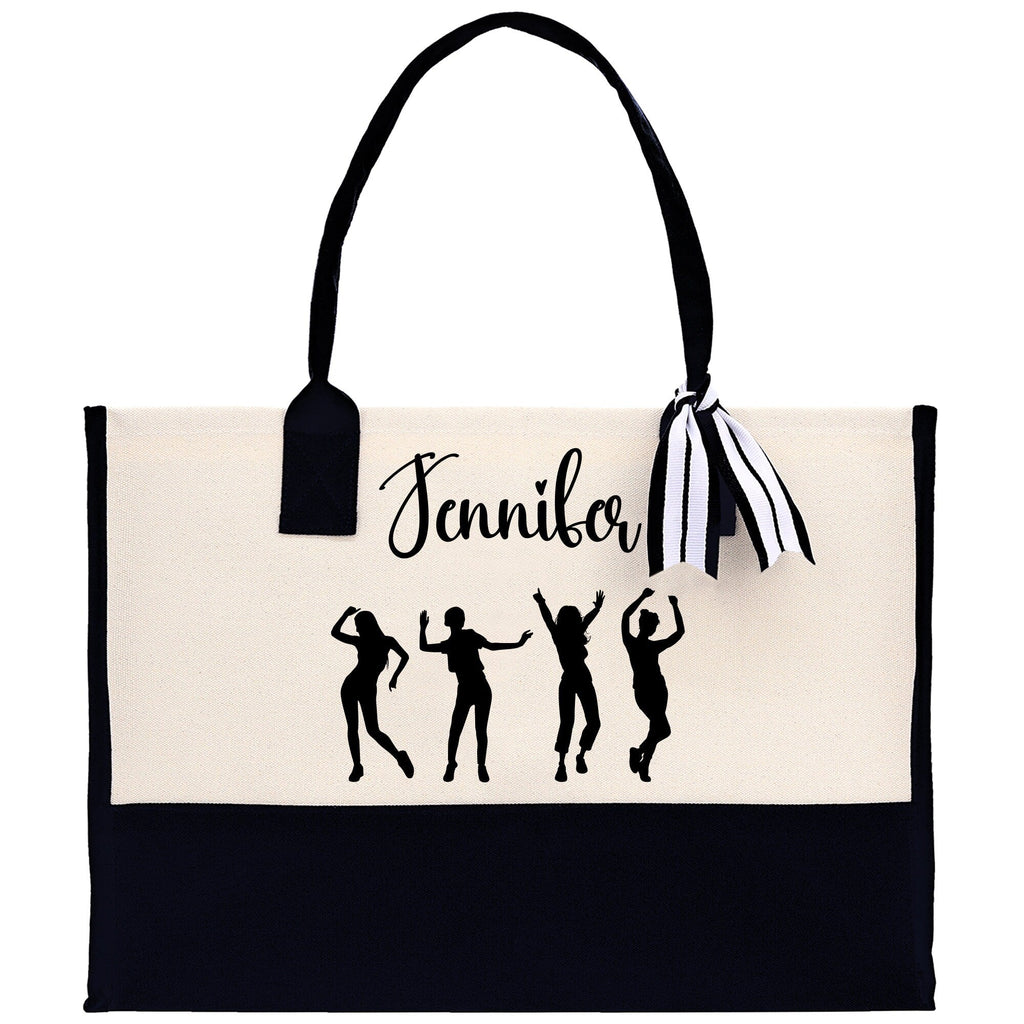 Personalized Girls Night Out Canvas Tote Bag Customize Girls Trip Party Tote Bag Girls Trip Beach Bag Party Girls Night Out Tote Bag