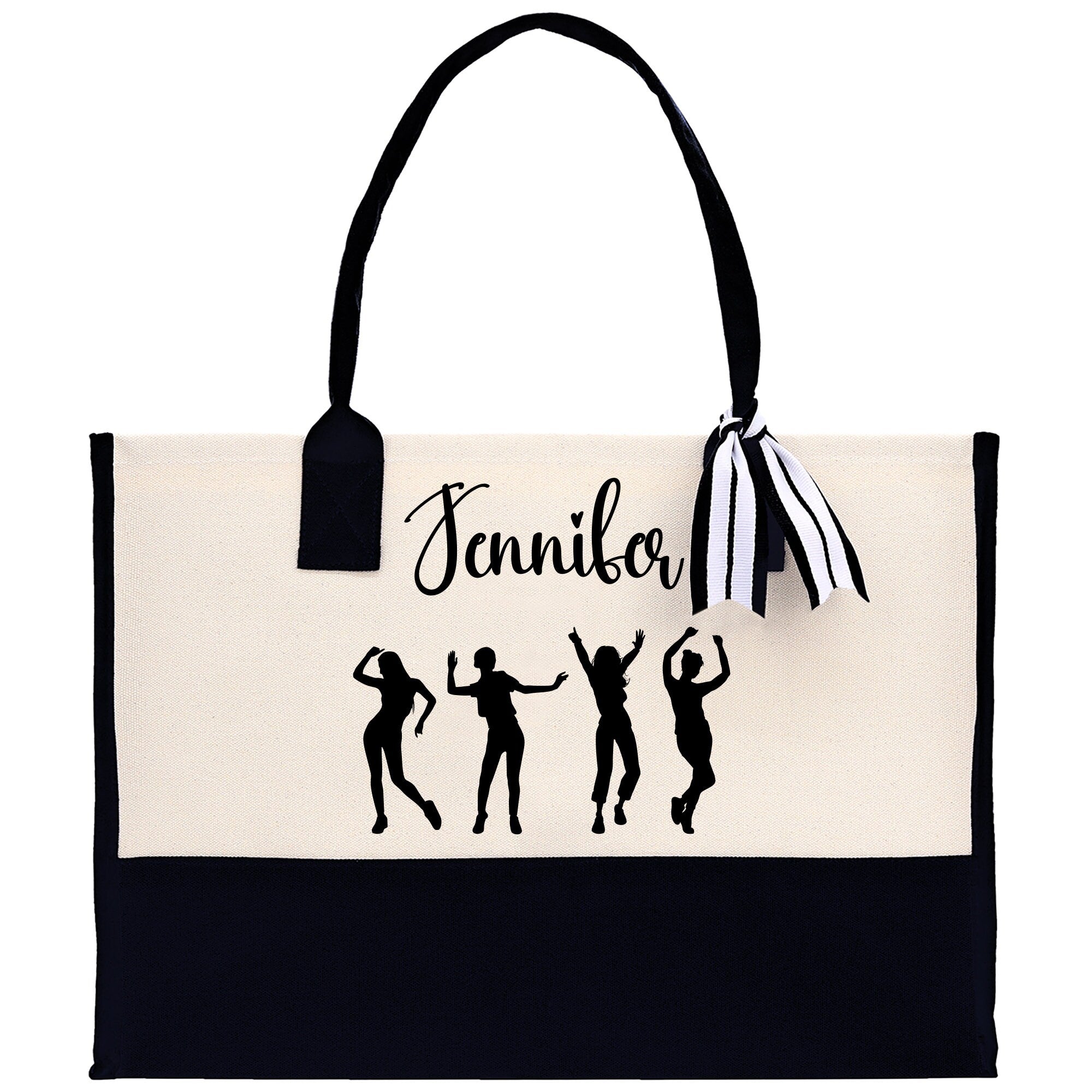 Personalized Girls Night Out Canvas Tote Bag Customize Girls Trip Party Tote Bag Girls Trip Beach Bag Party Girls Night Out Tote Bag