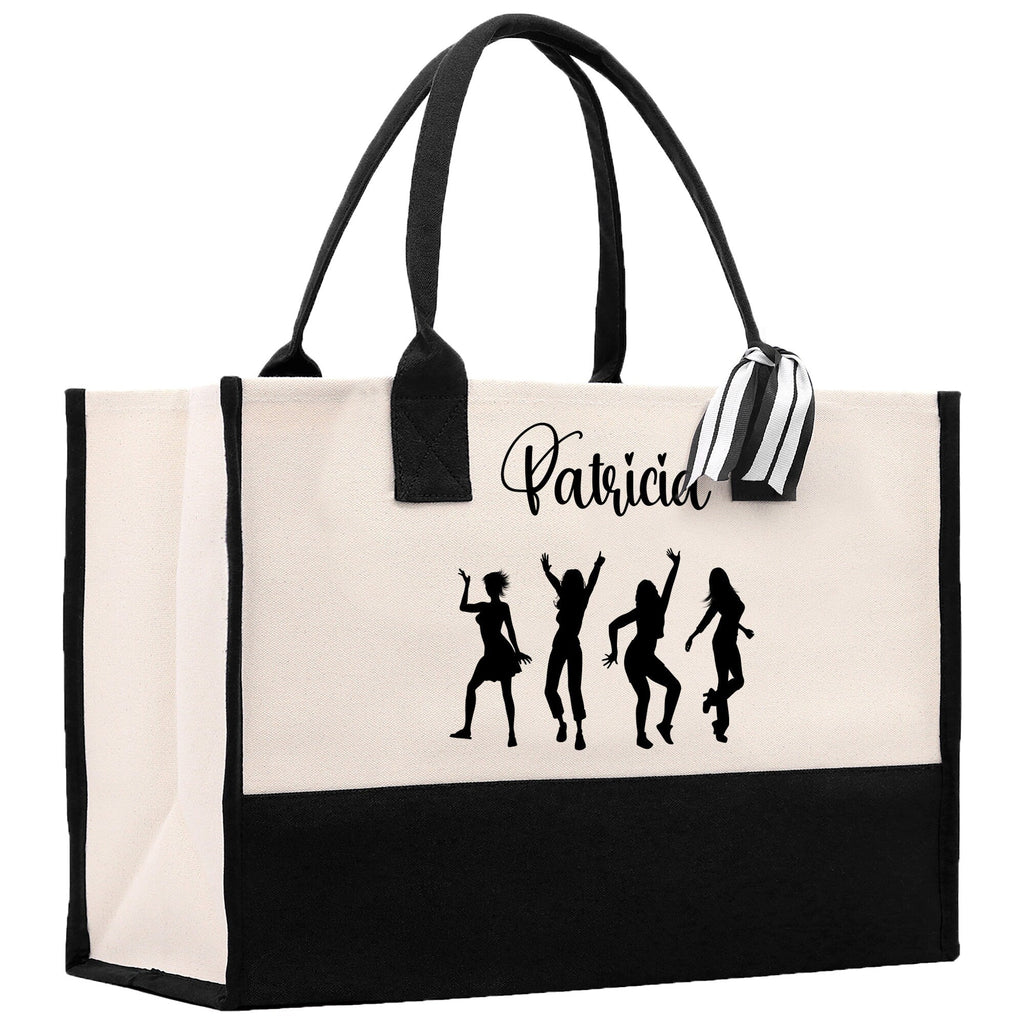 Personalized Girls Night Out Canvas Tote Bag Customize Girls Trip Party Tote Bag Girls Trip Beach Bag Party Girls Night Out Tote Bag