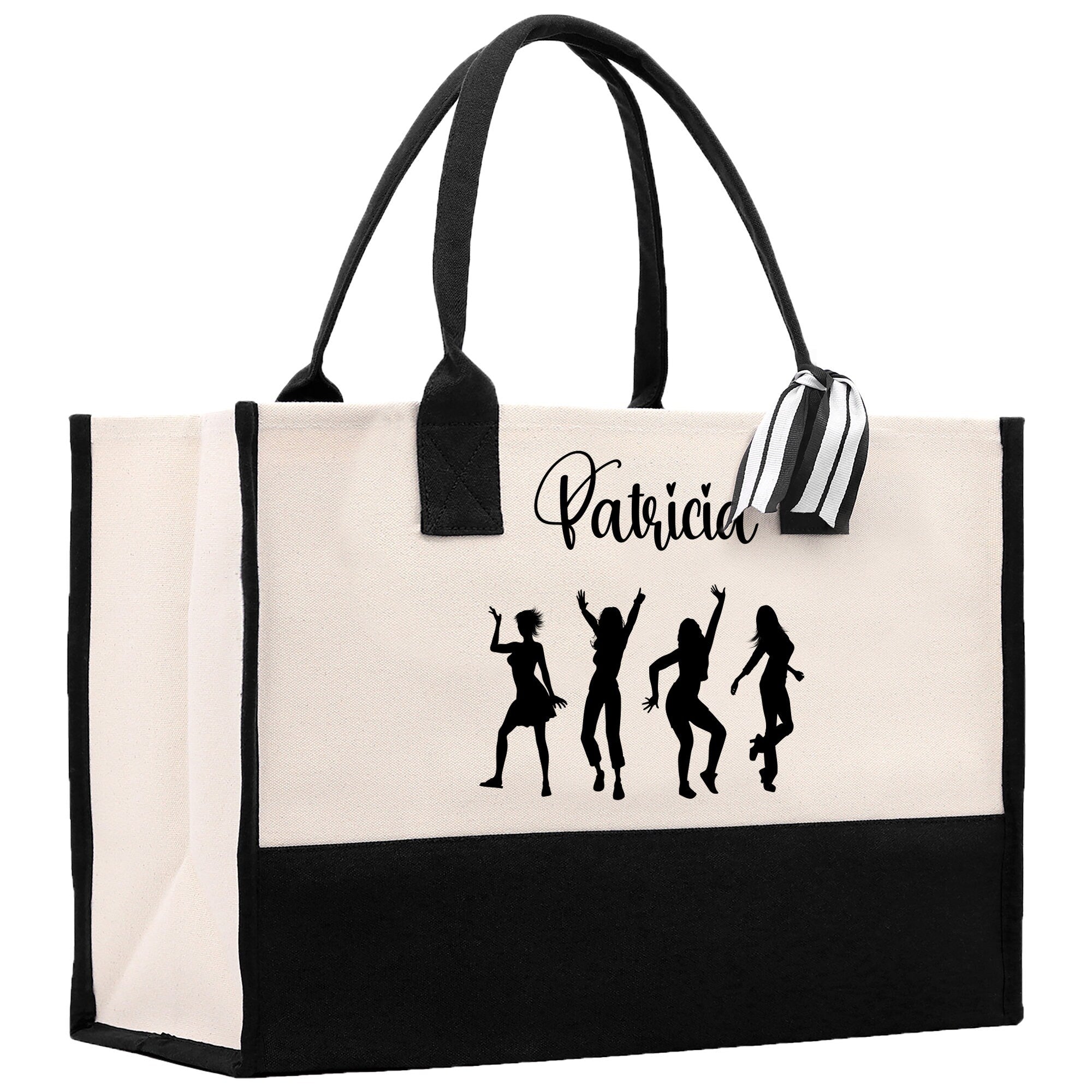 Personalized Girls Night Out Canvas Tote Bag Customize Girls Trip Party Tote Bag Girls Trip Beach Bag Party Girls Night Out Tote Bag