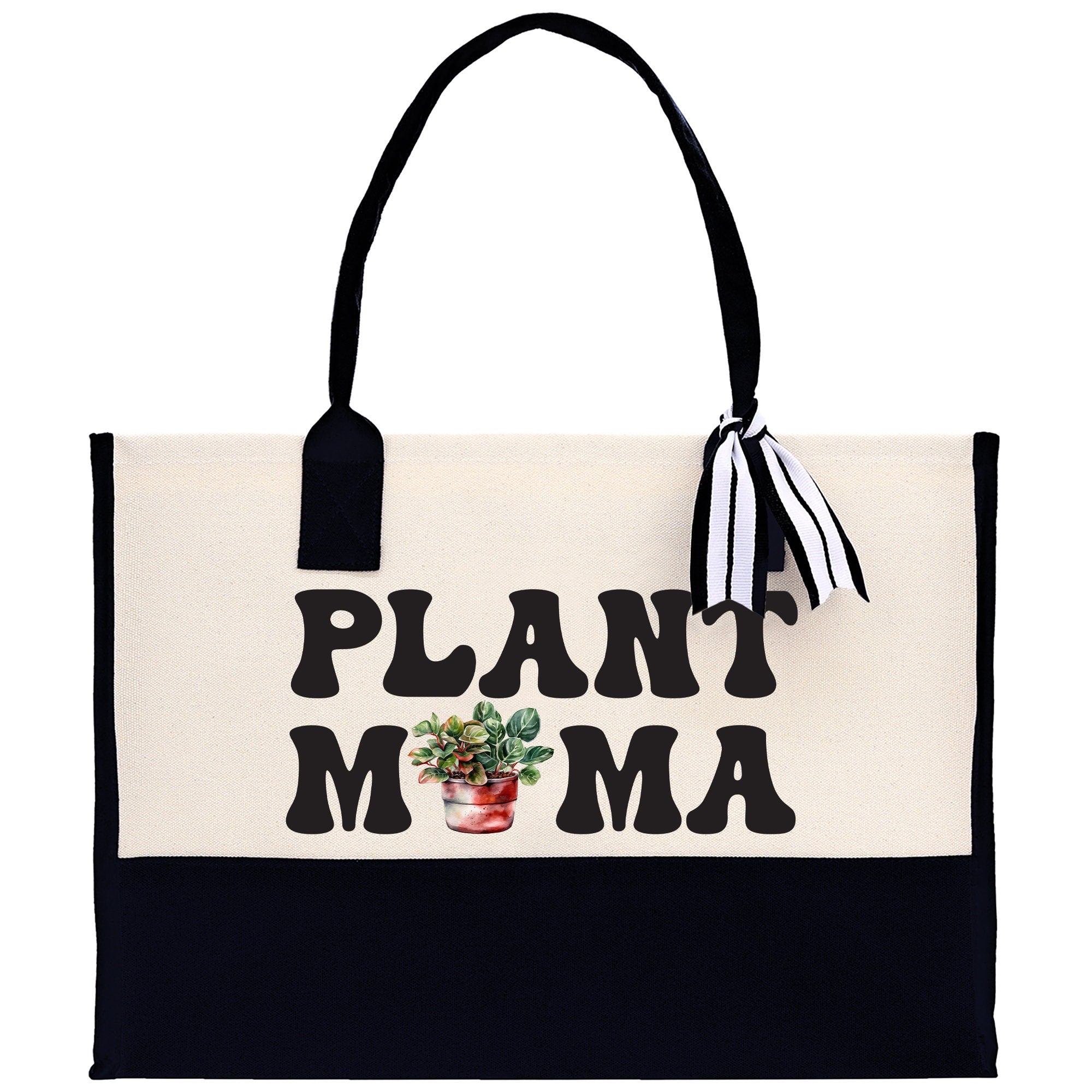 Plant Mama Canvas Tote Bag Plant Lovers Gift Plant Lady Tote Bag Gardener Mom Gift Gardening Tote Bag Plant Gift Botanical Gift for Mom