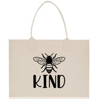 Kind Cotton Canvas Tote Bag Nurse Appreciation Gift Bag Gift for Her Birthday Gift Bee Kind Mental Health Matters Save The Bees