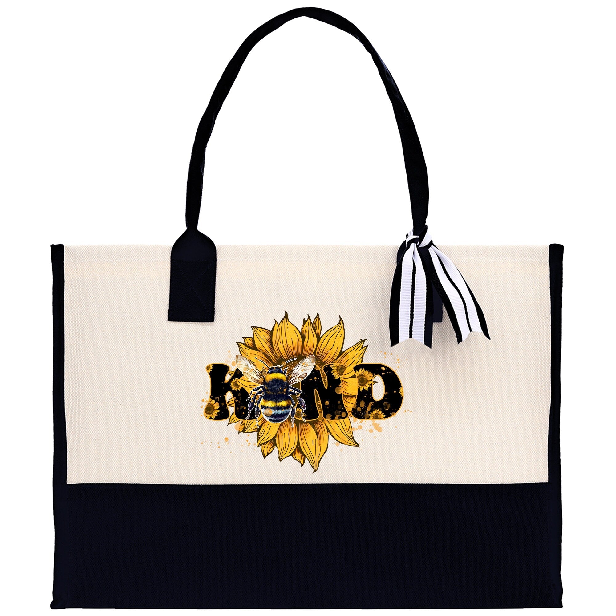 Kind Cotton Canvas Tote Bag Nurse Appreciation Gift Bag Gift for Her Birthday Gift Bee Kind Mental Health Matters Save The Bees
