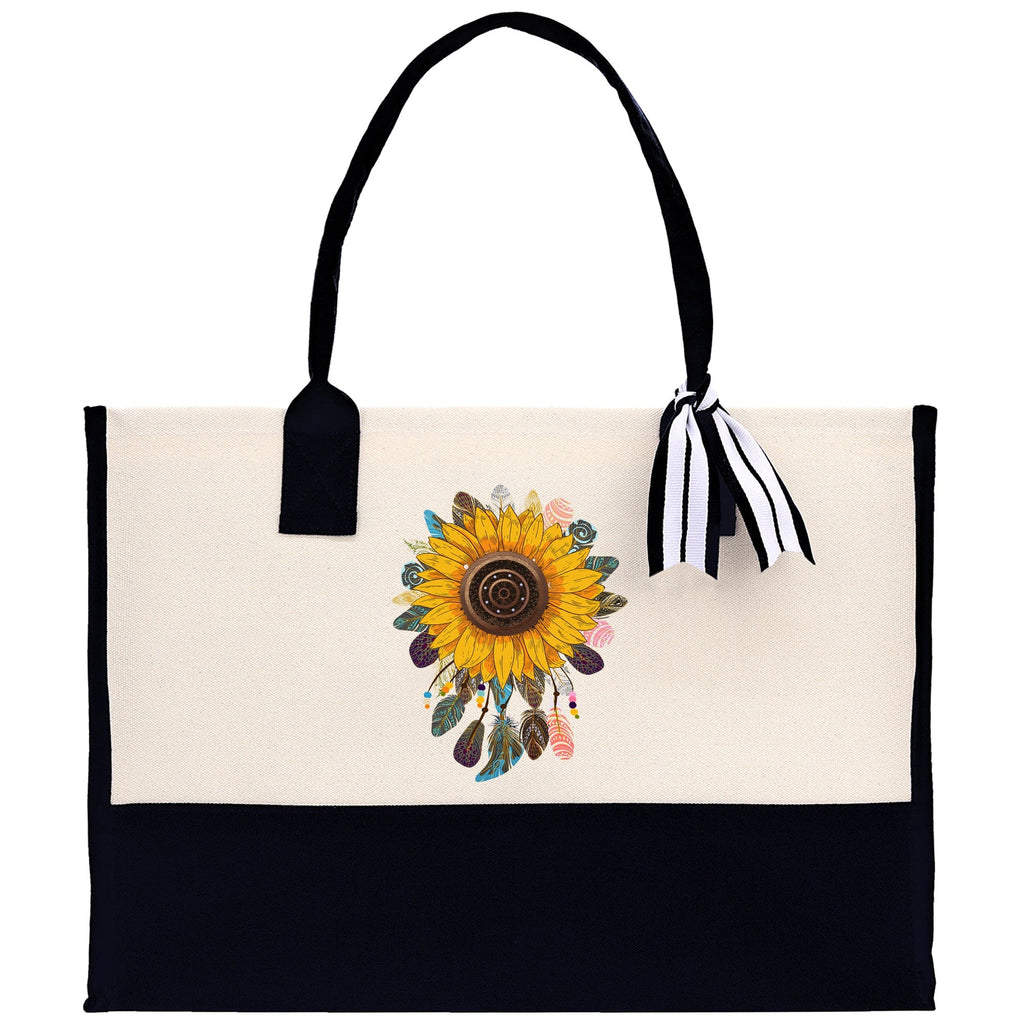 Sunflower Cotton Canvas Tote Bag Nurse Appreciation Gift Bag Gift for Her Birthday Gift Bee Kind Mental Health Matters Save The Bees