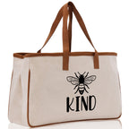 Kind Cotton Canvas Tote Bag Nurse Appreciation Gift Bag Gift for Her Birthday Gift Bee Kind Mental Health Matters Save The Bees