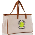 You Just Got Served Tennis Cotton Canvas Tote Bag Gift for Tennis Lover Bag Tennis Coach Gift Bag