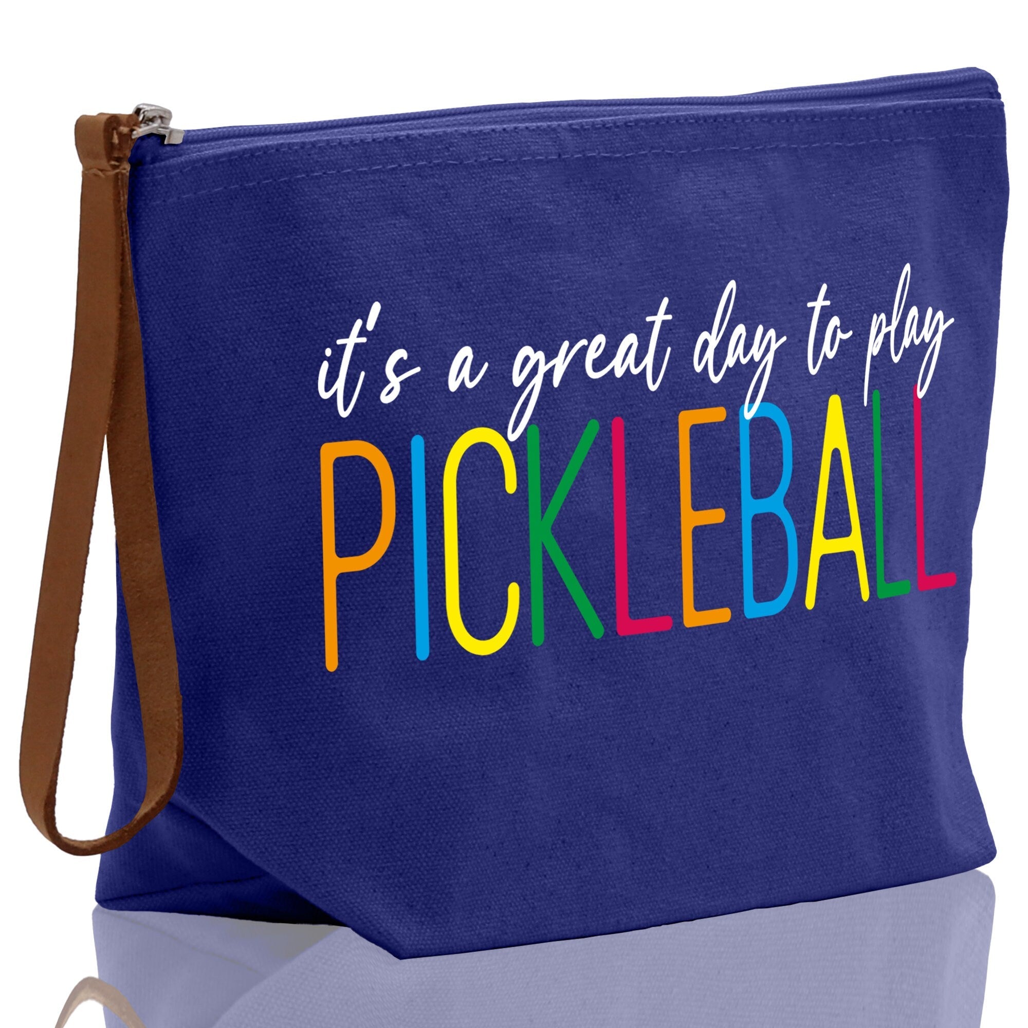 Pickleball Cosmetic Zipper Pouch Tote Bag Pickleball Party Favors Pickleball Player Gift Pickleball Make Up Bag Pickleball Toiletry Bag