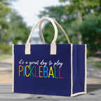 Pickleball Tote Bag Personalized Pickleball Party Favors Custom Pickleball Player Gift Pickleball Cotton Canvas Tote Bag