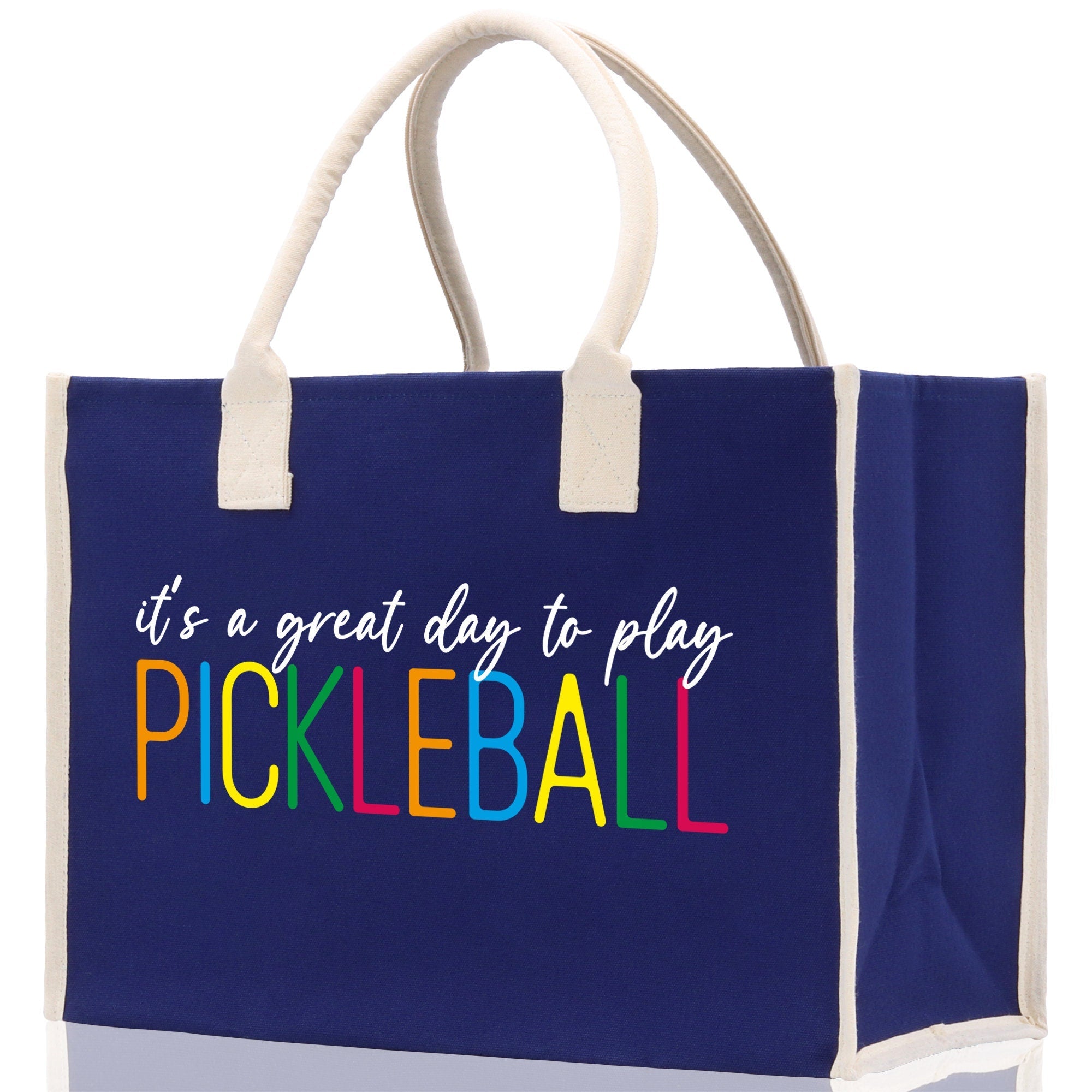 Pickleball Tote Bag Personalized Pickleball Party Favors Custom Pickleball Player Gift Pickleball Cotton Canvas Tote Bag