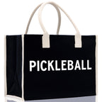 Pickleball Tote Bag Personalized Pickleball Party Favors Custom Pickleball Player Gift Pickleball Cotton Canvas Tote Bag