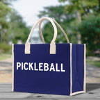 Pickleball Tote Bag Personalized Pickleball Party Favors Custom Pickleball Player Gift Pickleball Cotton Canvas Tote Bag