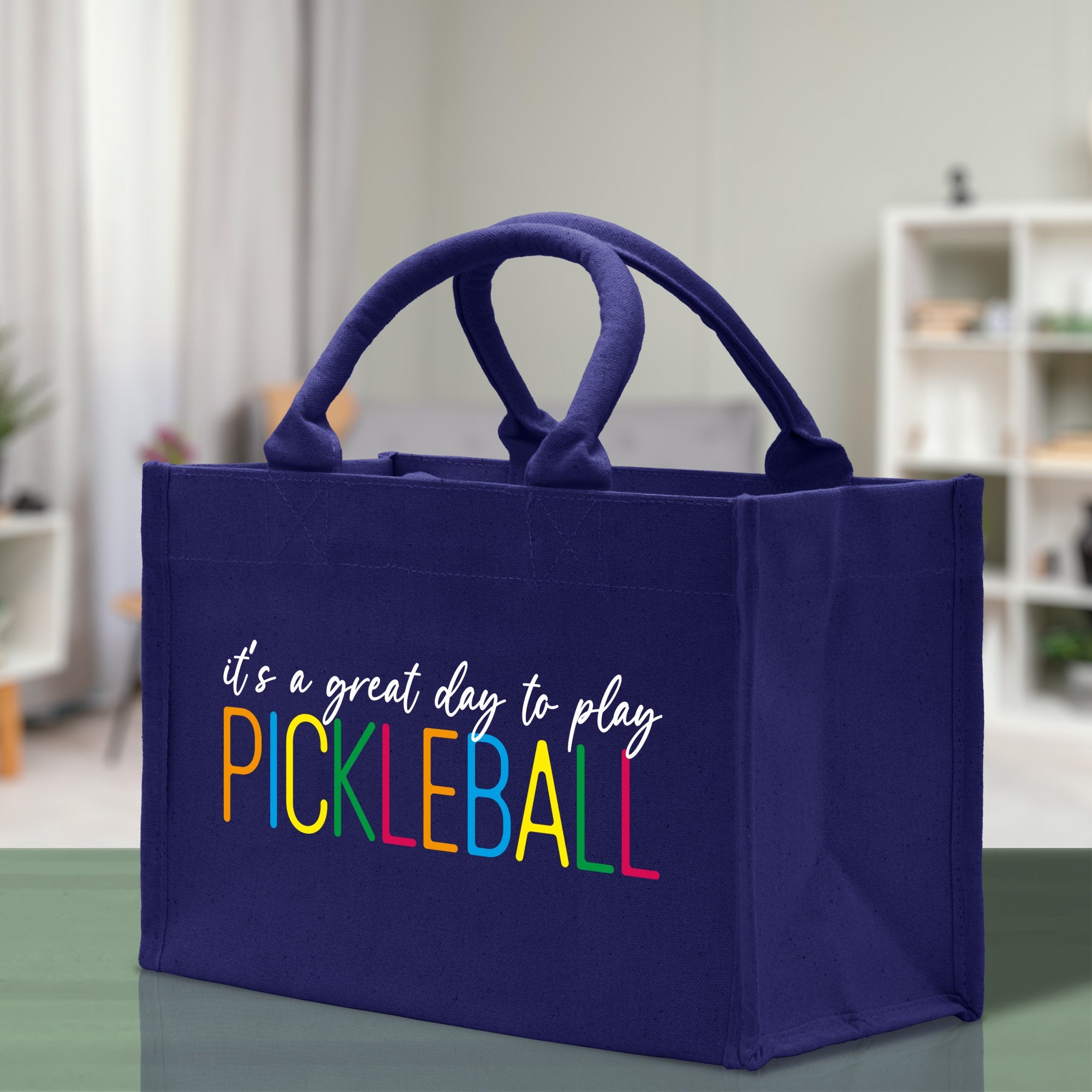 Pickleball Cotton Canvas Tote Bag Pickleball Party Favors Pickleball Player Gift Bag Pickleball Lovers Gift Bag Pickleball Gift Idea