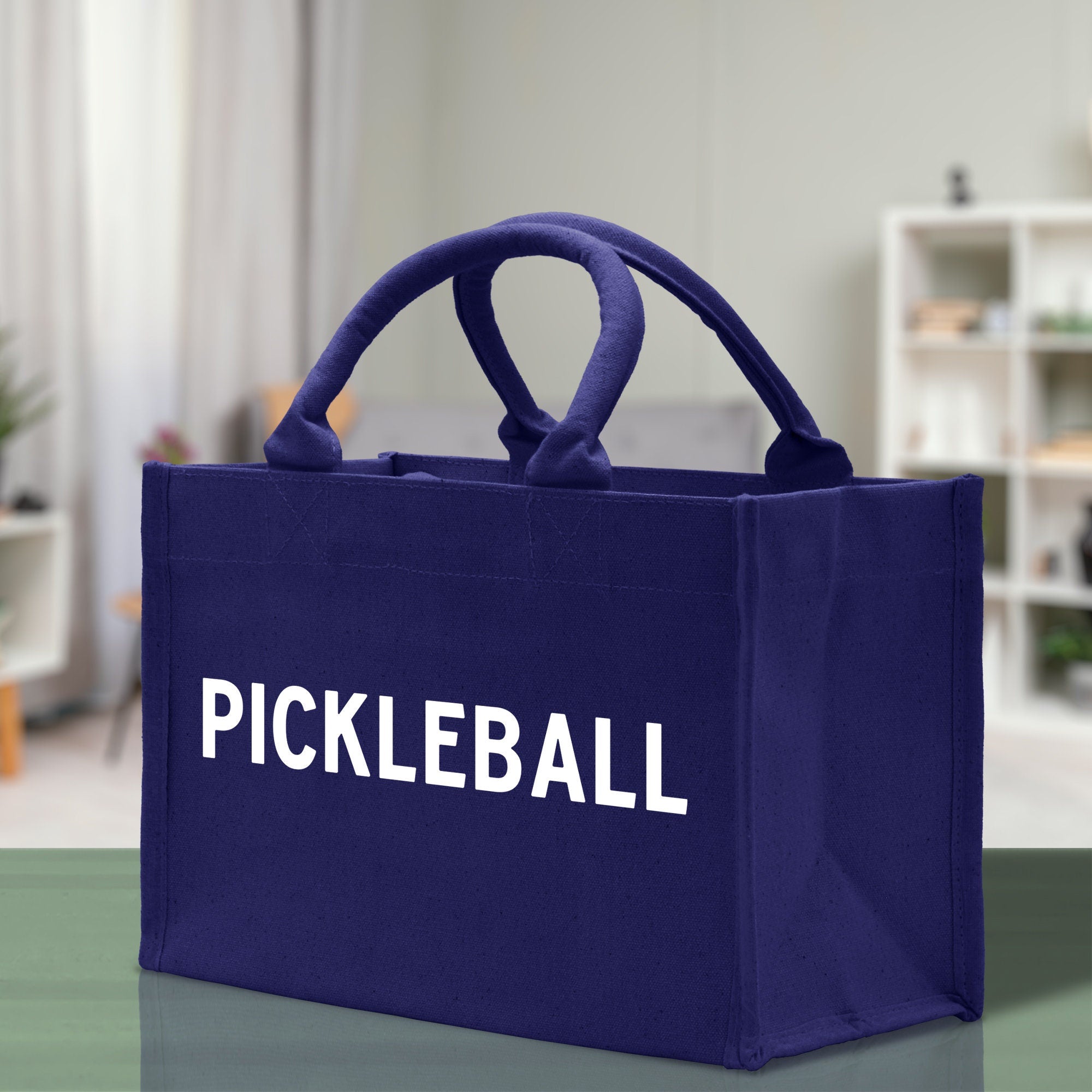 Pickleball Cotton Canvas Tote Bag Pickleball Party Favors Pickleball Player Gift Bag Pickleball Lovers Gift Bag Pickleball Gift Idea