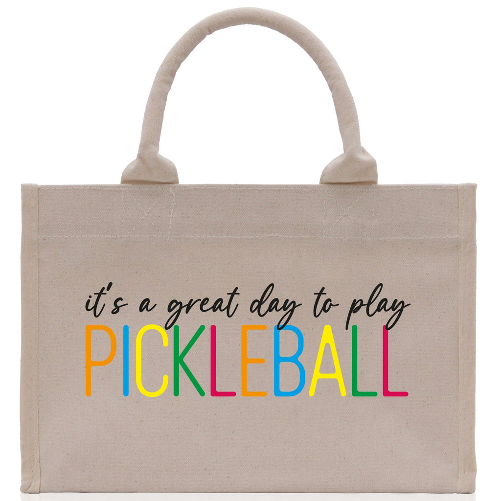Pickleball Cotton Canvas Tote Bag Pickleball Party Favors Pickleball Player Gift Bag Pickleball Lovers Gift Bag Pickleball Gift Idea
