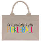 Pickleball Cotton Canvas Tote Bag Pickleball Party Favors Pickleball Player Gift Bag Pickleball Lovers Gift Bag Pickleball Gift Idea