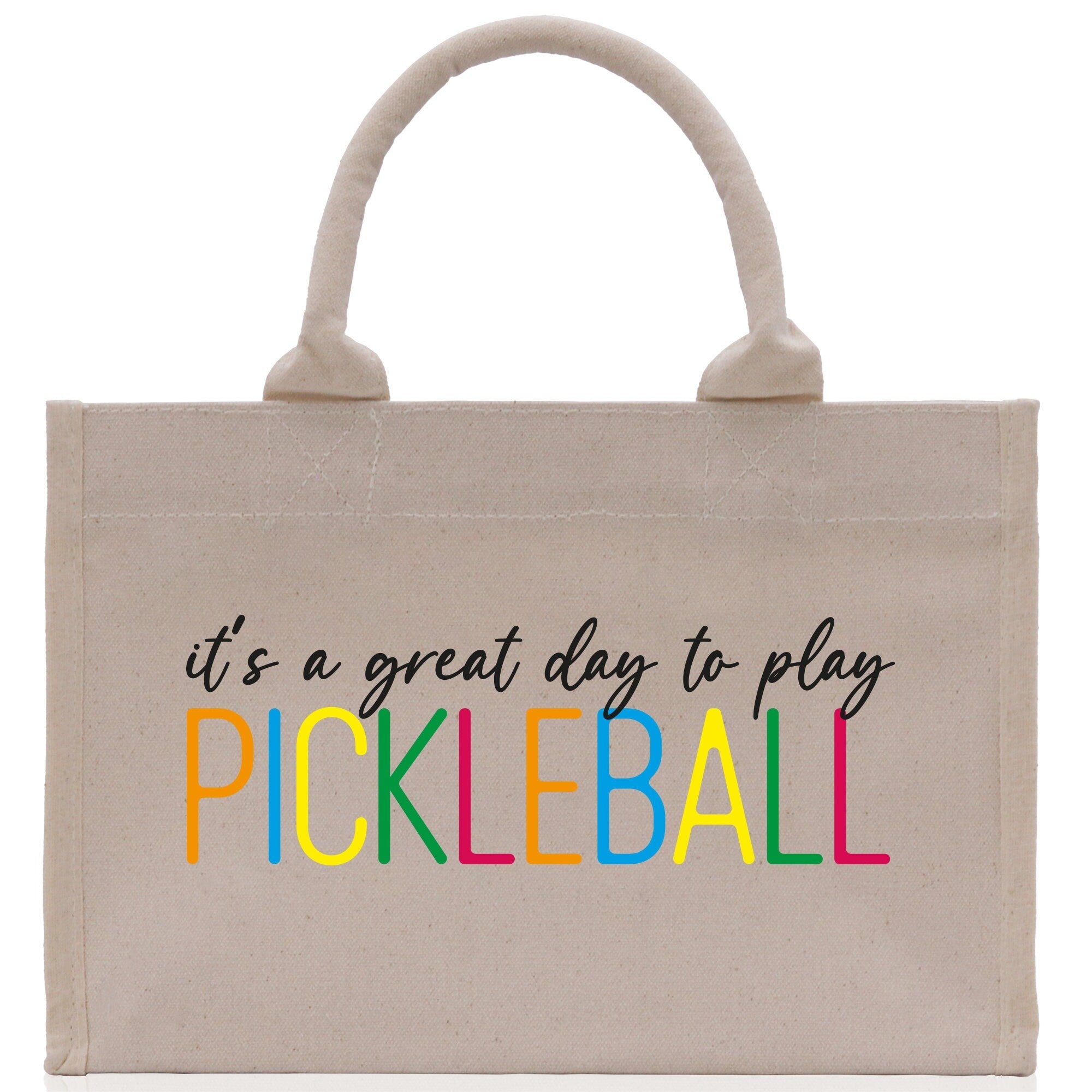 Pickleball Cotton Canvas Tote Bag Pickleball Party Favors Pickleball Player Gift Bag Pickleball Lovers Gift Bag Pickleball Gift Idea