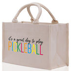 Pickleball Cotton Canvas Tote Bag Pickleball Party Favors Pickleball Player Gift Bag Pickleball Lovers Gift Bag Pickleball Gift Idea