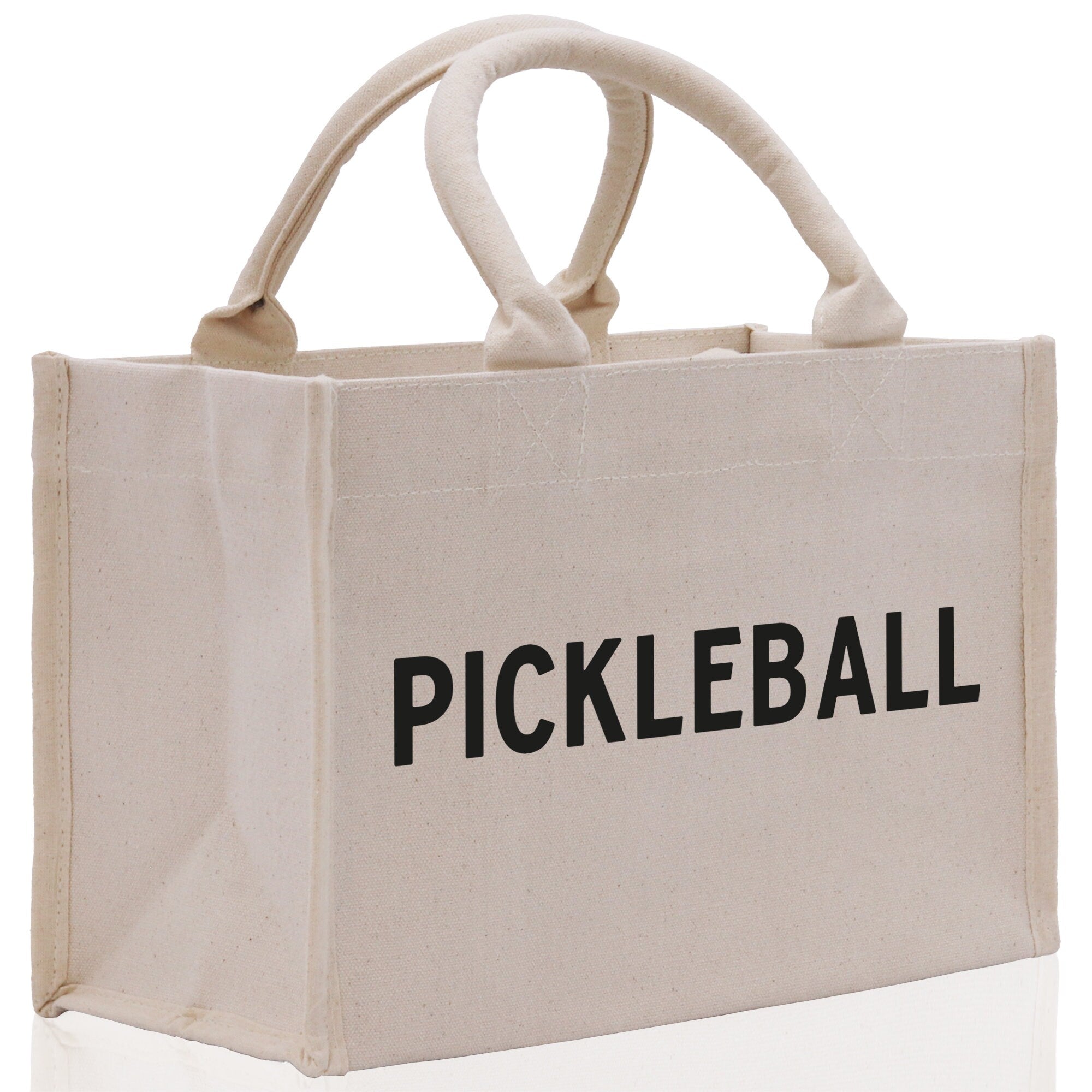 Pickleball Cotton Canvas Tote Bag Pickleball Party Favors Pickleball Player Gift Bag Pickleball Lovers Gift Bag Pickleball Gift Idea