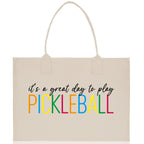 Pickleball Cotton Canvas Tote Bag Pickleball Party Favors Pickleball Player Gift Bag Pickleball Lovers Gift Bag Pickleball Gift Idea